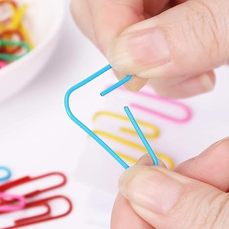 Vinaco Paper Clips Colorful, 400PCS Medium and Jumbo（1.3 inch & 2 inch）