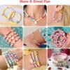 Redtwo 23000 Pcs Clay Beads Bracelet Making Kit 144 Colors 7 Boxes Flat Polymer