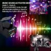 Disco Lights, Party Decorations Lights, USB Mini Sound Activated DJ Lights with Remote Control, Projector Strobe Lamp