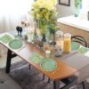 Whaline 175Pcs Sage Green Plates Cups and Napkins,Serve 25 Guests