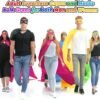 Leyndo 16 Set Party Capes and Masks Bulk for Women Men Group
