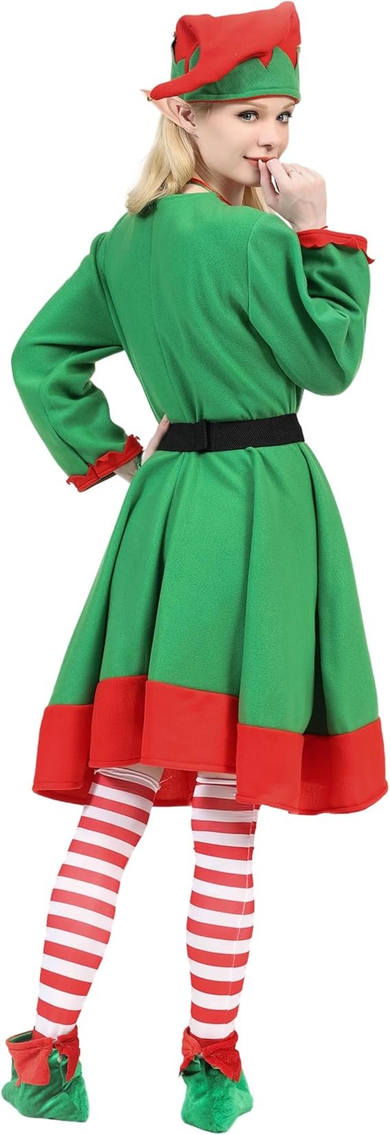 13 Pcs Women Christmas Elf Costume Party Christmas Elf Accessory