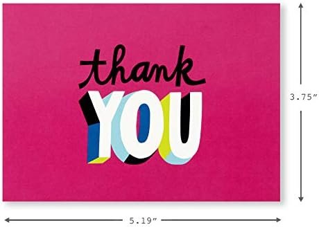 5 Hallmark Thank You Cards Assortment, Colorful Thanks (48 Cards with Envelopes)