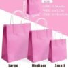 qiqee 48PCS Small Gift Bag with Handles Bulk 24 Colors Paper Party Bags 8.3"x6"x3"
