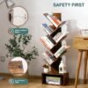 Yoobure Tree Bookshelf - 6 Shelf Retro Floor Standing Bookcase