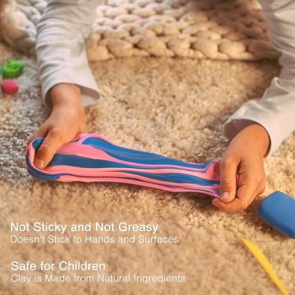 FlyFlag Air Dry Clay - 36 Colors, Soft & Ultra Light, Modeling Clay for Kids