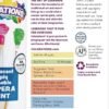 Colorations Washable Tempera Paint, Set of 6 Colors, 8oz Each, Non Toxic Paint