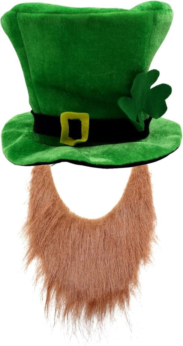 5 CreepyParty St. Patrick's Day Party Costume Suit Hat, Bow, Bow Tie, Beard, Scarf