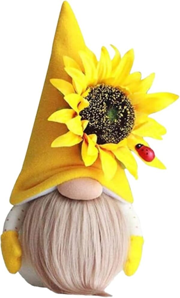 Gnome Plush Decorations for Home, Spring Summer Sunflower Decor