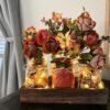 3 Pcs Mason Jar Centerpiece Table Decorations for Dining Table Decor Farmhouse Coffee Table