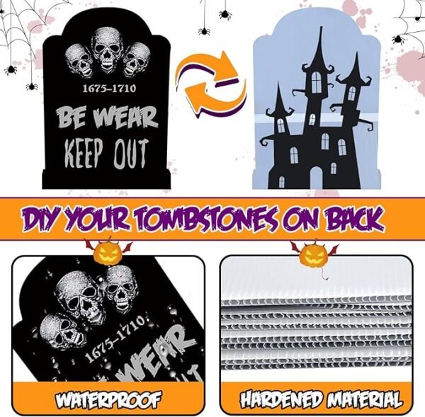 25.6inches Black Halloween Decorations Outdoor