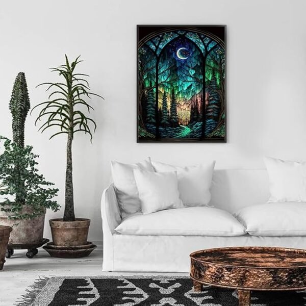 bleihum Starry Night Diamond Painting Kits- Tree Diamond Art for Adults
