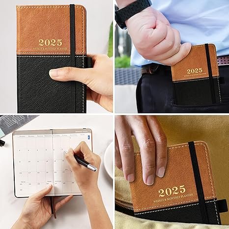 Lemome , Small Pocket Planner for Purse with Elastic Closure