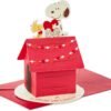 Snoopy Woodstock 3D Pop Up Valentine Card for Kids