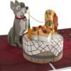 Valentines Day Disney Lady Tramp 3D Pop Up Card