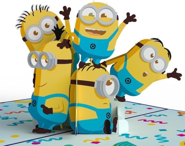 Despicable Me Minions 3D Pop Up Birthday Card Kids