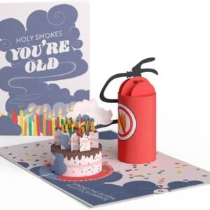 Happy Birthday 3D Pop Up Fire Extinguisher Humor Card