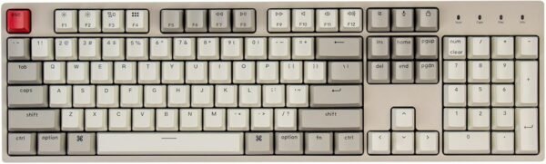 1 104-Key Wired Mechanical Mac Windows Keyboard Brown Switch