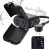 Outdoor Smart Plug WiFi Waterproof Dual Socket Control