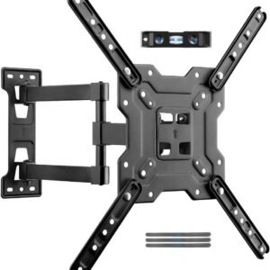 Full Motion TV Wall Mount Swivel Tilt Space Saving