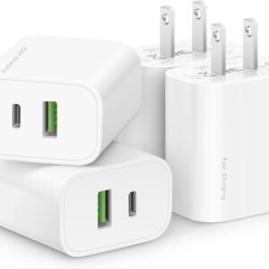 1 4 Pack 20W USB C Dual Port Fast Chargers