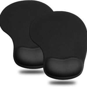 1 Ergonomic Mouse Pad with Gel Wrist Support 2-Pack