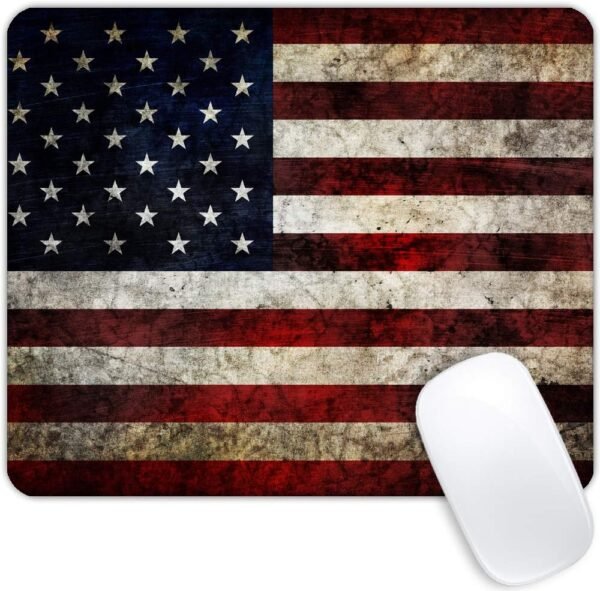 United States Flag Mouse Pad Non-Slip Rubber Desk Accessory