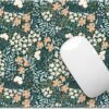 1 Square Cloth Mouse Pad Non-Slip Rubber Stitched Edge