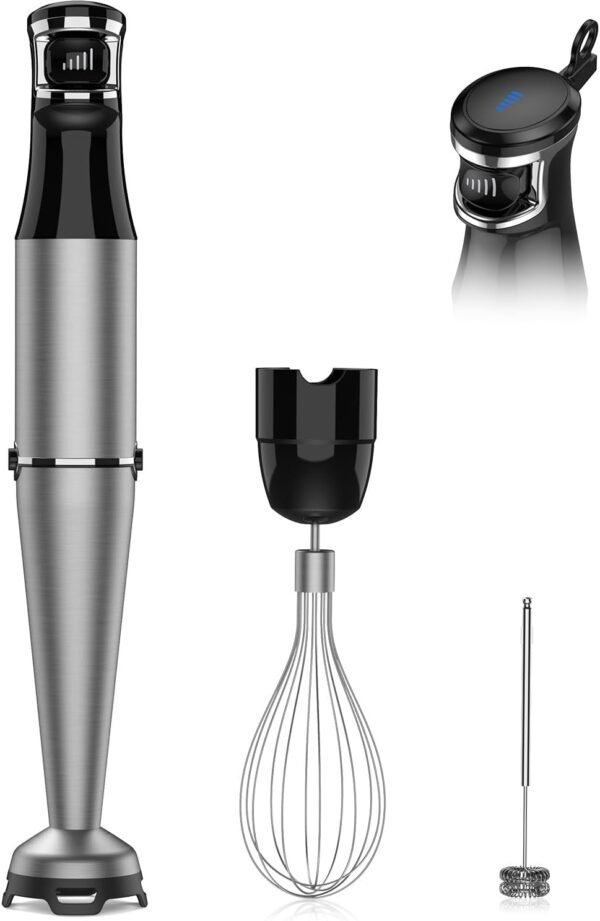 1100W Handheld Immersion Blender 3-in-1 Kitchen Stick