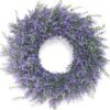 26-Inch Lavender Eucalyptus Wreath All-Season Front Door Decor
