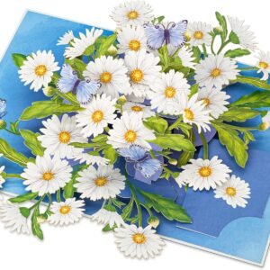 Daisy 3D Pop Up Butterfly Greeting Card Gift