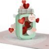 Valentines Day 3D Love Jar Pop Up Card
