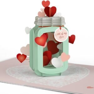 Valentines Day 3D Love Jar Pop Up Card
