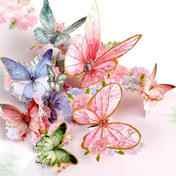 1 Butterfly 3D Pop Up Birthday Anniversary Greeting Card