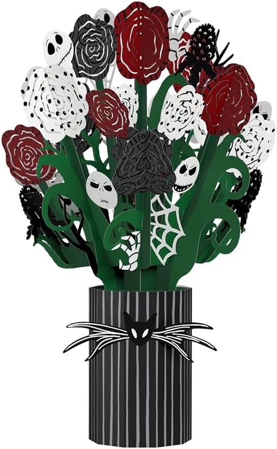 Nightmare Before Christmas Pop Up Spooky Bouquet Card