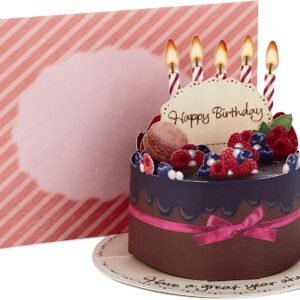 Pop Up Birthday Card Chocolate Cake