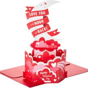 Valentine's Day Pop Up Card Moon and Back