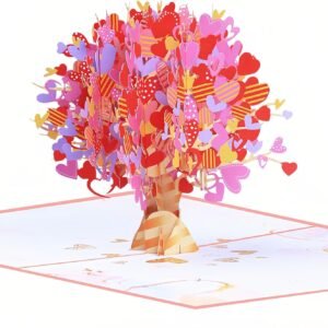 Heart Tree 3D Pop Up Card Valentine Gift for Her