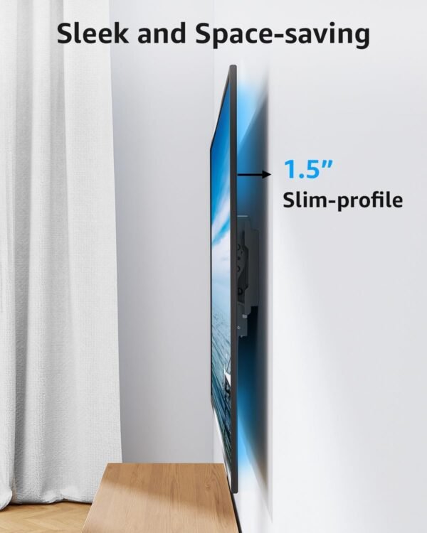 2 Tilting TV Wall Mount Low Profile Fits Large Screens