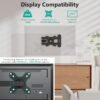 Full Motion TV Wall Mount Articulating Tilt Swivel Arm