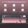 Wireless 96% Mechanical RGB Gaming Keyboard Hot-Swappable Pink