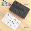 2 22 Outlet Surge Protector Power Board with USB Charging