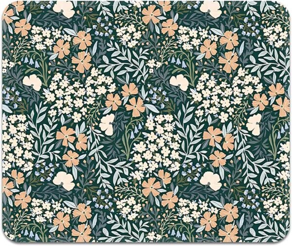 2 Square Cloth Mouse Pad Non-Slip Rubber Stitched Edge