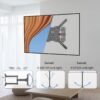 Full Motion TV Wall Mount Swivel Tilt Space Saving
