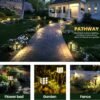2 10-Pack Solar LED Outdoor Lights Waterproof Garden Pathway