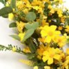2 Artificial Yellow Daisy Spring Wreath Summer Front Door Decor