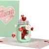 Valentines Day 3D Love Jar Pop Up Card