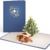 Christmas Pop Up Card 3D Holiday Greeting