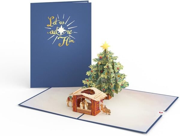 Christmas Pop Up Card 3D Holiday Greeting