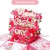 3D Flower Bouquet Pop Up Card Valentine Gift for Her